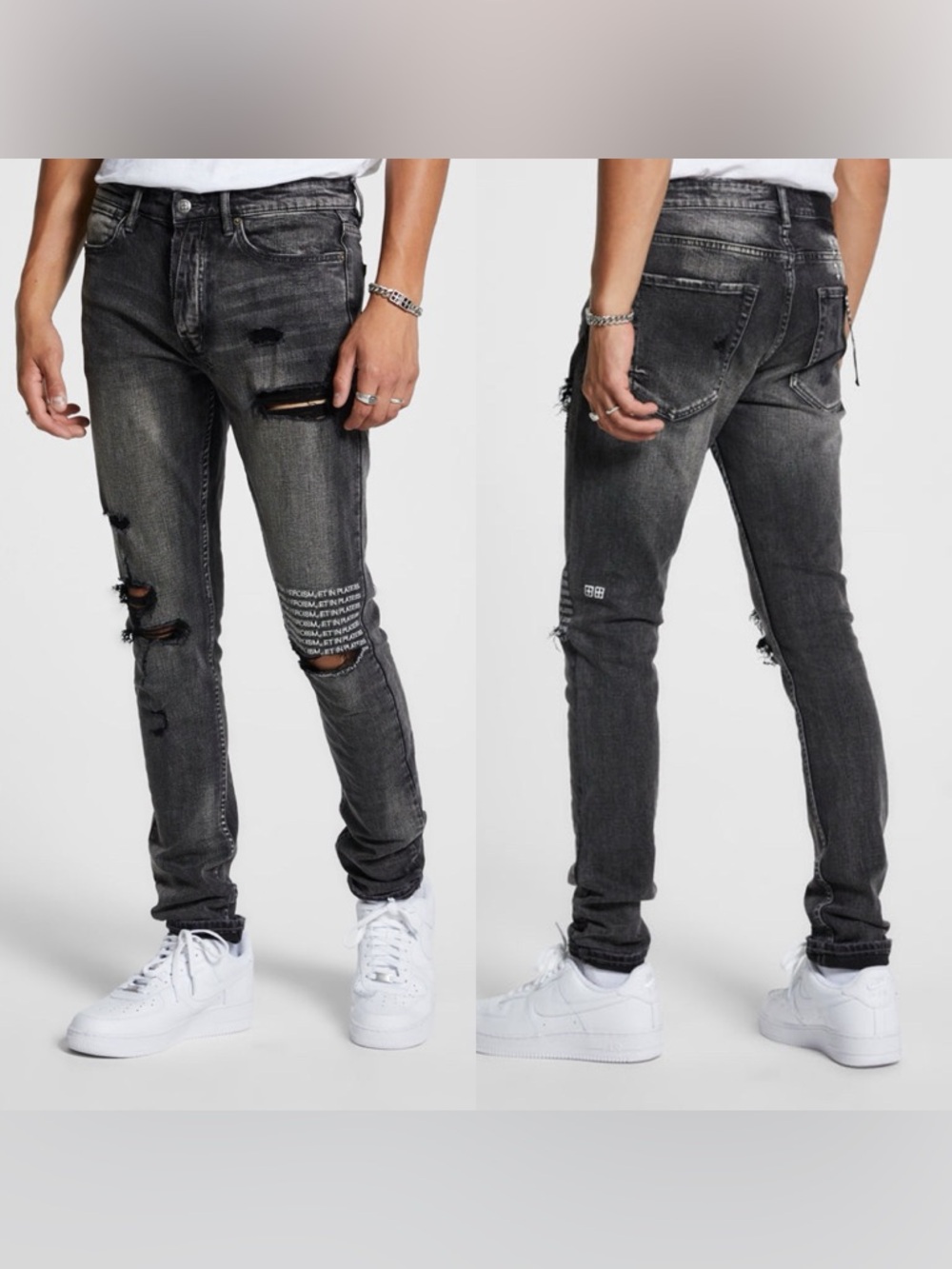 Ksubi Van Winkle Angst Plateis Skinny Jeans 42x32